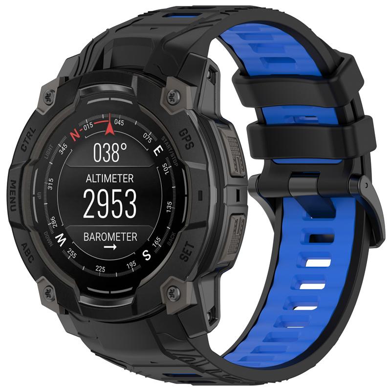 Двойной цветной сменный ремешок для Garmin Instinct 3 45 мм 50 мм браслет для умных часов ремешки