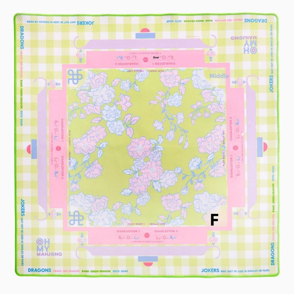 Luxury Silent Rubber Fabric Mahjong Table Mat Durable Non-Slip Entertainment & Game Play Surface