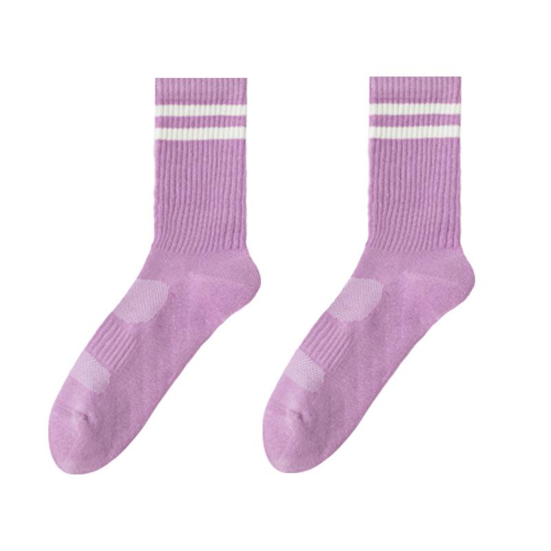 Женские осенние профессиональные беговые скакалки бесшовные носки спортивные длинные носки с махровым низом