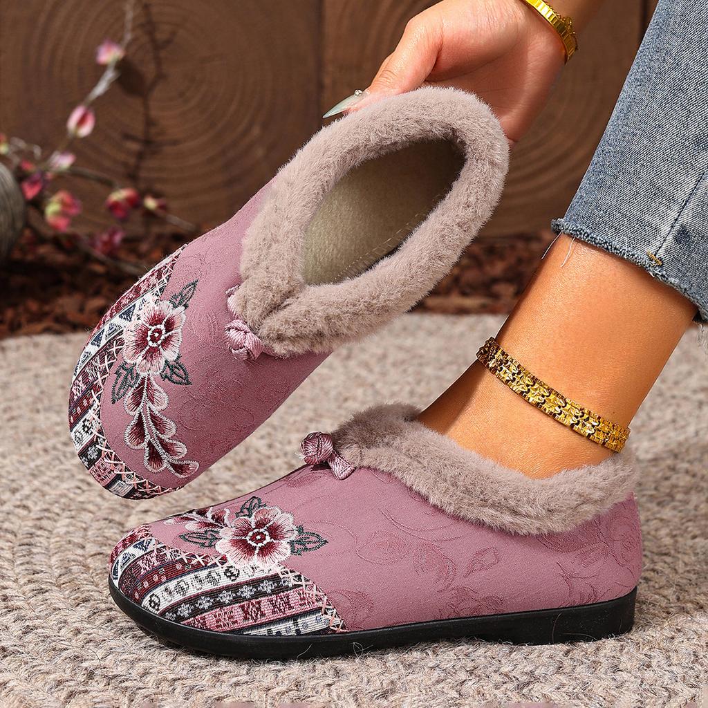 Old Beijing Cloth Shoes Cotton Shoes Embroidered Bag Heel Middle and Old Mao Mao Shoes Warm and Comfortable Soft-soled Mother Cotton Shoes