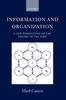 The Information and Organization : A New Perspective On the Theory of the Firm Book