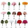 Artificial Scenery Trees Railroad Decoration Miniature Flower Tree Building Landscape Accessories