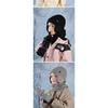 Зимний Плюшевый Толстый Детский Шапка, Шарф Перчатки, Набор из Трех Предметов, Мужская и Женская Уличная Ветрозащитная Защита Ушей, Теплая Вязаная Шапка