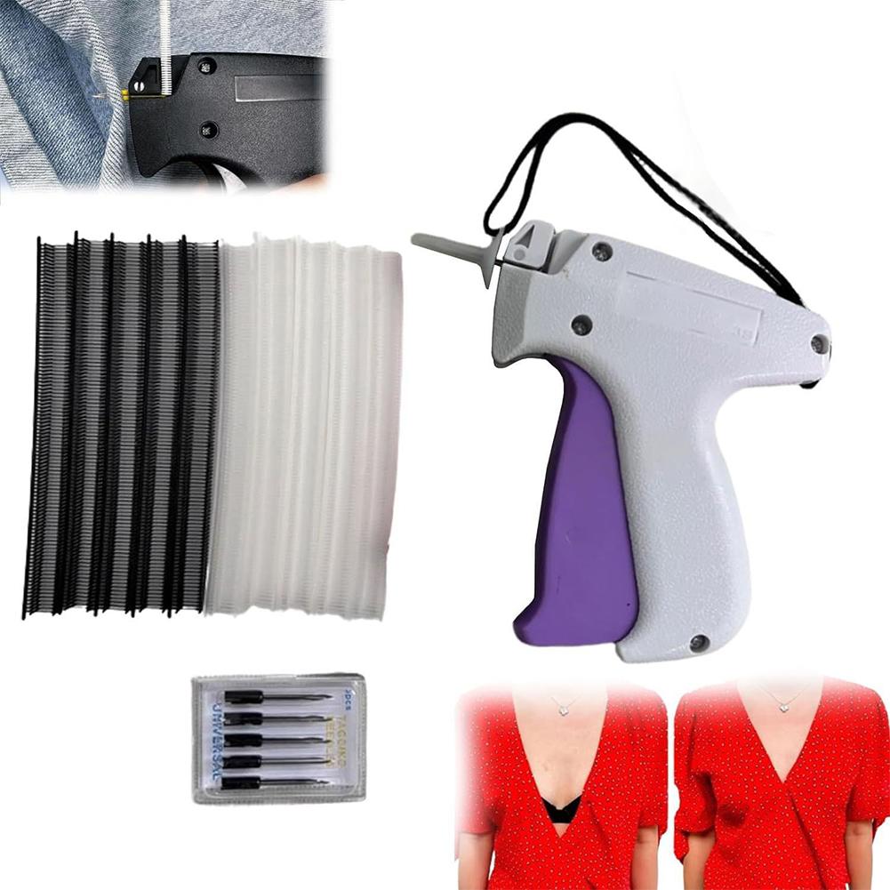 Пистолет для ценников с 6 иглами Мини-стежковый пистолет Стежковая подшивочная машина Инструмент для прикрепления бирок Швейная машина для одежды носков шляп