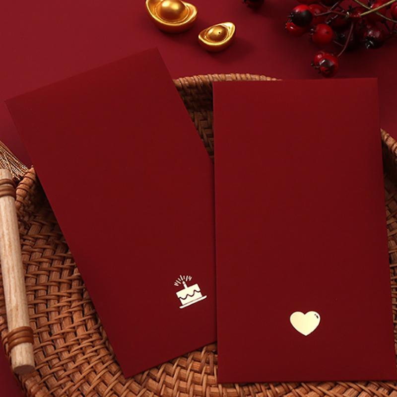 6Pcs/Pack Chinese Red Envelope  Year Spring Festival Children Lucky Money Envelopes Red Packet Gift Envelope Red Bag