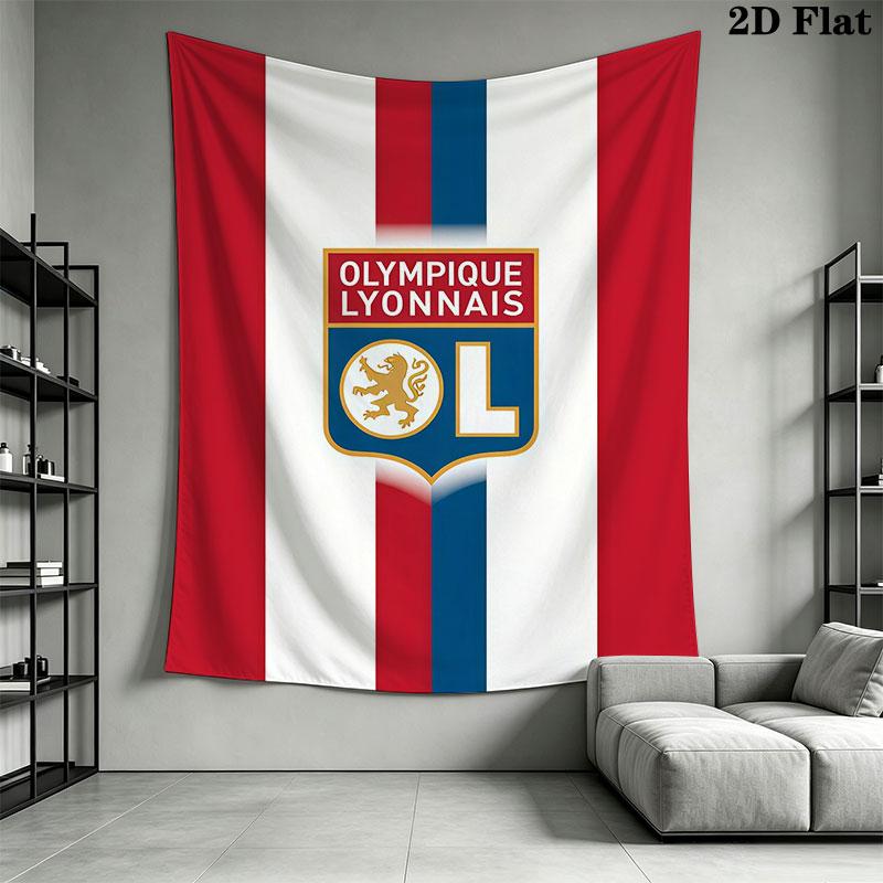 OL logo Wall Hanging Printed Fabric Blanket Decorative Tapestries for Bedroom Living Room Home Decor