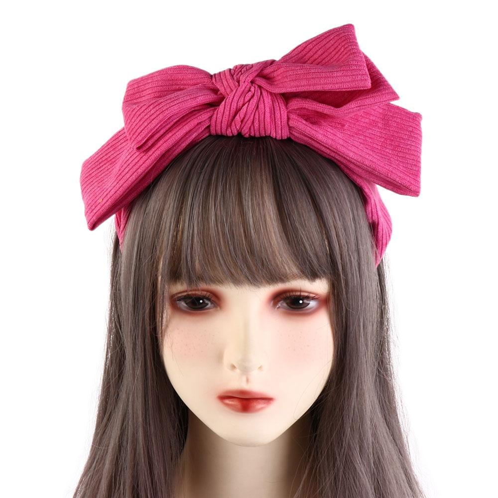 Large Bowtie Hair Hoop Wide Wash Face Hairband Temperament Bowtie Headband Ladies