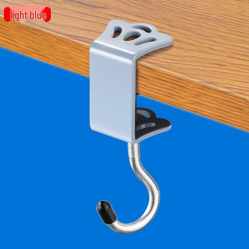 Прикроватный студенческий стол Крючки-короны - Двойные и одинарные крючки без сверления для школьных сумок, розовый и черный