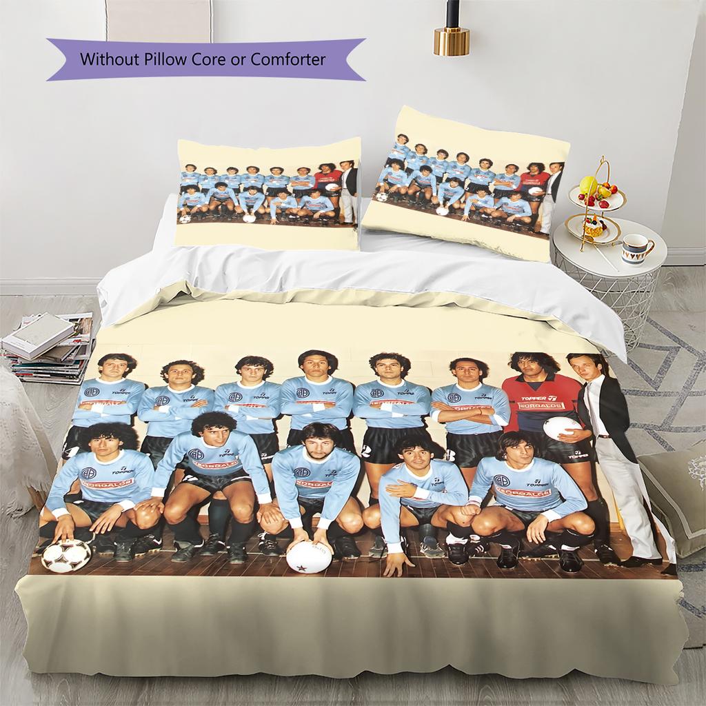 Belgrano Athletic Club Pattern Bedding Home Decoration Birthday Gift (1 * duvet cover + 2 * pillowcase, without core)