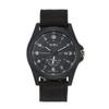 Strategy Military Calendar Analog Waterproof Nylon Strap Braided Large Dial Simulated Quartz Watch Fashion Watch Black Birthday Christmas Day Present