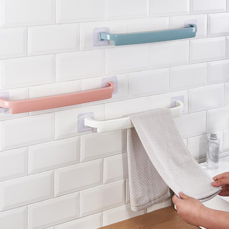 Самоклеящаяся вешалка для полотенец Настенная вешалка для полотенец Ванная комната Полотенцедержатель Полка Держатель рулона Подвесной крючок Органайзер для ванной комнаты