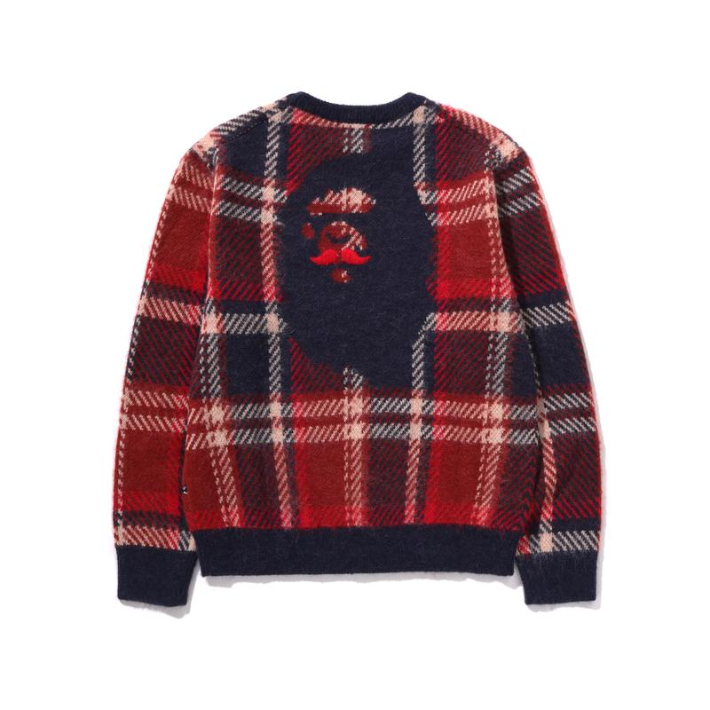 Bape Mr Bathing Ape Клетчатый свитер MRBKNM120302N