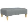 Footstool Light Grey 77x55x31 cm Fabric