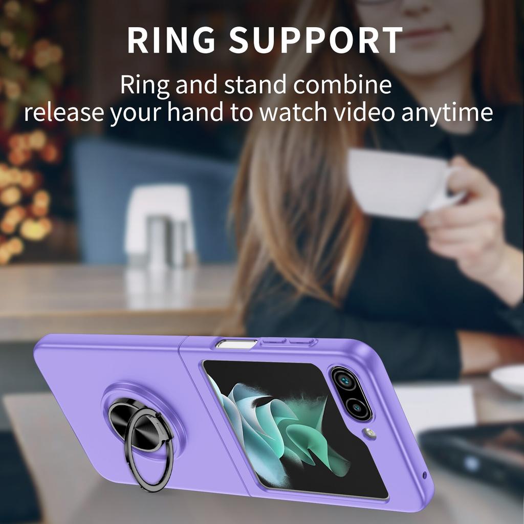 Чехол с кольцом на палец для Samsung Galaxy Z Flip 5 Flip5 Flip4 Flip3 Flip2 Flip 4 3 2 Zflip5 5G, складной чехол для мобильного телефона