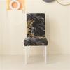 1-6Pcs Printed Elastic Dining Chair Covers Stretch Slipcovers For Wedding Hotel Banquet Home Decor Universal Fit