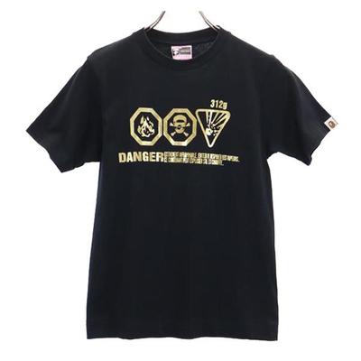 A Bathing Ape Принт Футболка с коротким рукавом XS Серия Black Женская Б/у