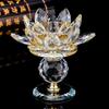 Crystal Lotus Flower Candle Holder – Feng Shui Glass Tealight Stand for Home Decor