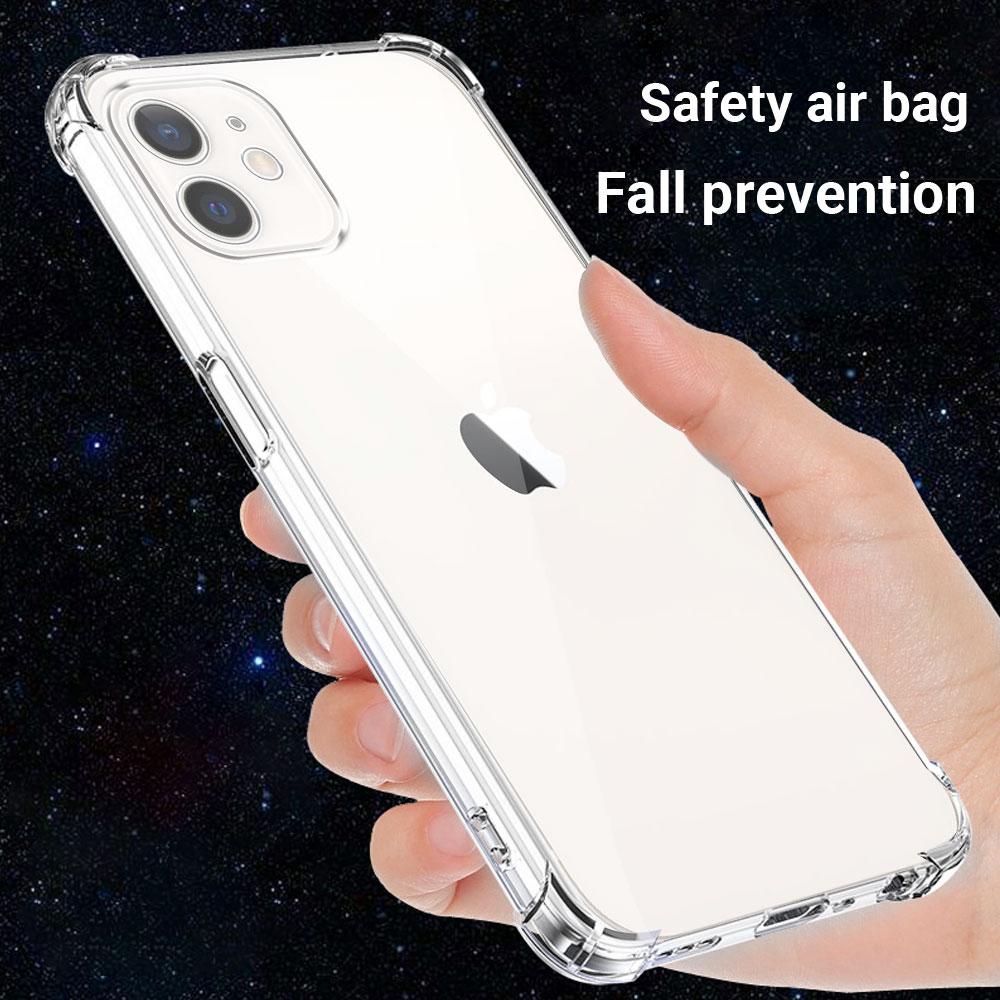 Для iPhone 11 Pro /12 Plus Чехол Прозрачный Противоударный Силиконовый Мягкий Чехол для Телефона Для iPhone 12 11 Pro Max /iPhone 11 12 Защитная Крышка