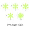 Bedroom Dormitory Decoration Christmas Stickers Wall Stickers Fluorescent 3D Luminous Snowflake