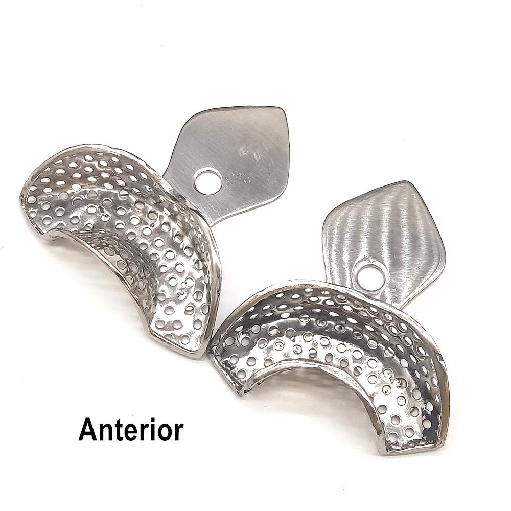 Оборудование для стоматологической лаборатории Размер L/M/S Верхняя нижняя оттискная ложка из нержавеющей стали Инструмент для протезов Зубной лоток Инструмент для стоматологической лаборатории