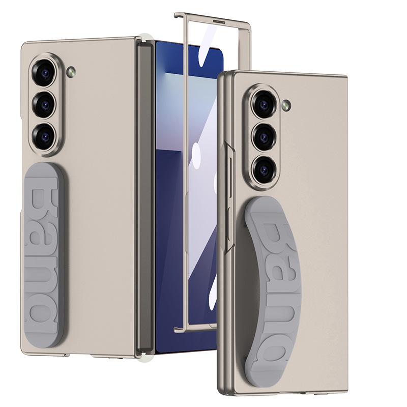 Чехол для Samsung Z Fold 7 Гибкий силиконовый ремешок Ремешок для пальца Защитная пленка на экран Закаленное стекло Чехол