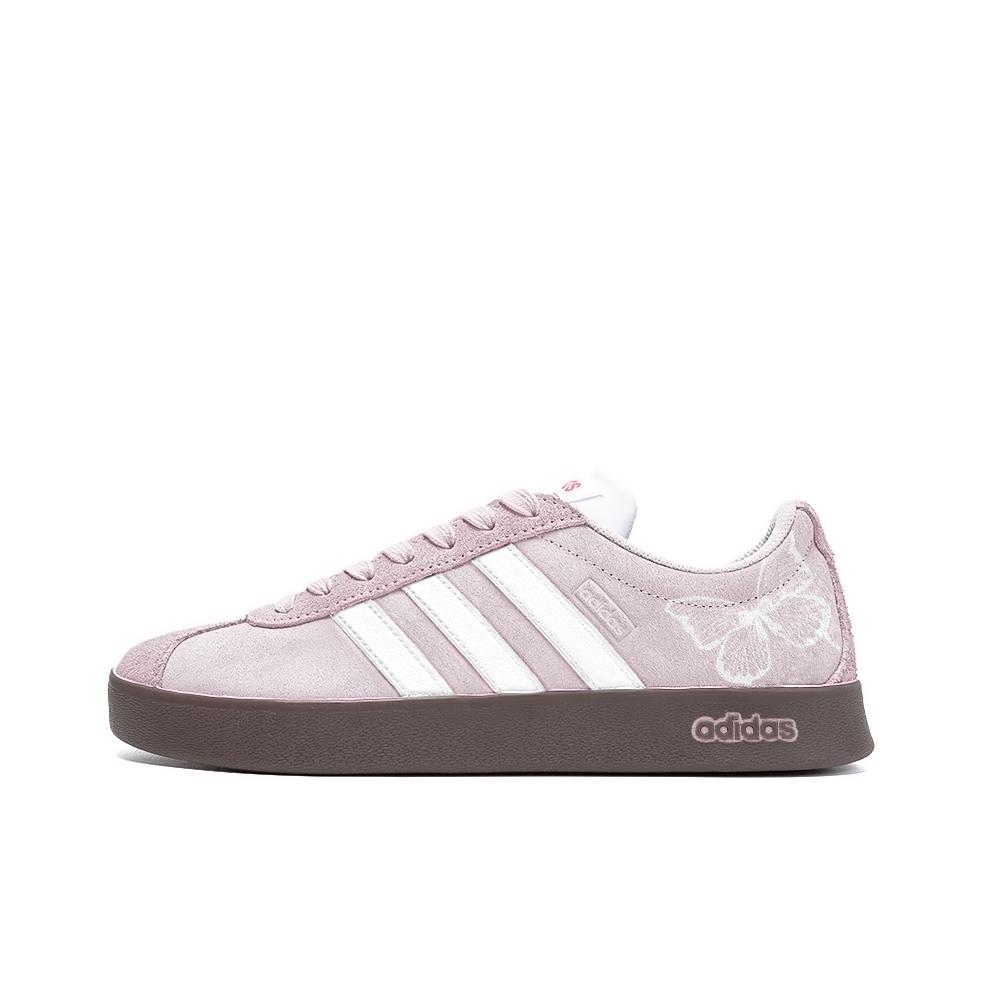 adidas Кроссовки для скейтборда Neo Vl Court Alice, амбарная кожа, низкие, унисекс, розовые HQ1802(Команда189-)