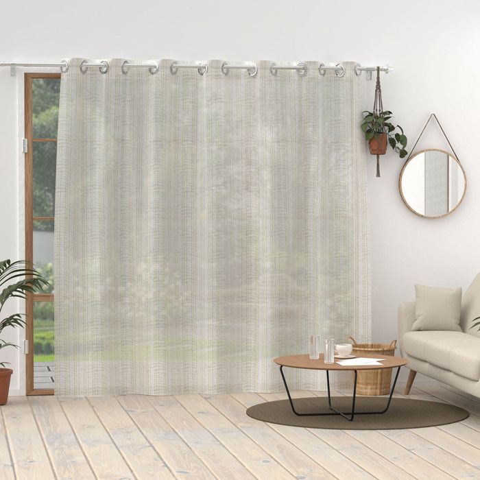 Bay Window Eyelet Curtain 280x250 Cm BELLA Gold, by Soleil D'ocre