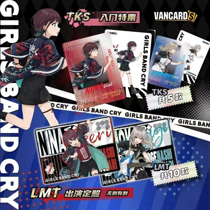 Girls Band Cry Collectible Cards Cartoon Nina Iseri Cards Full Box Anime Merchandise Holiday Gift Trendy Toy LGT Rare Edition