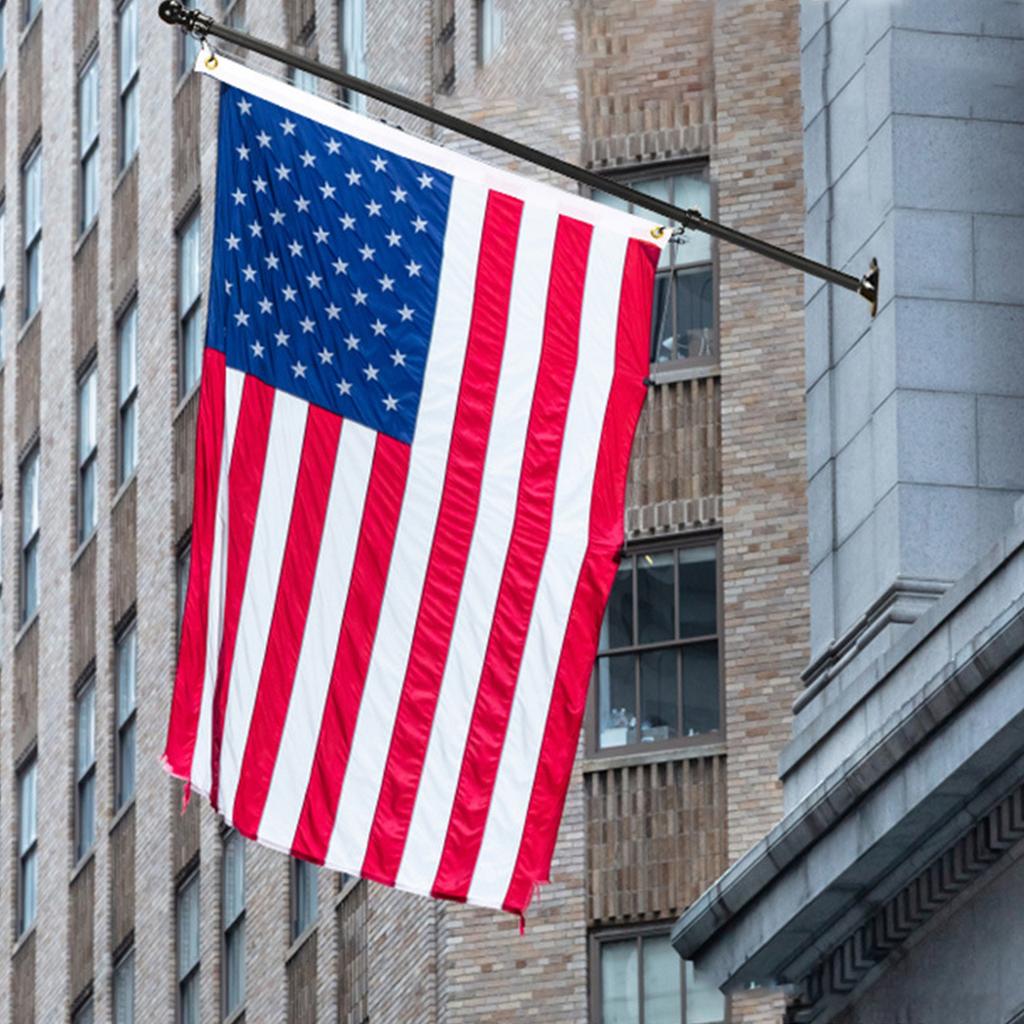 Флагшток 6 футов Универсальный Нержавеющий Съемный Кронштейн для Флагов для Домов и Гаражей Передних Крылец Залов Заседаний