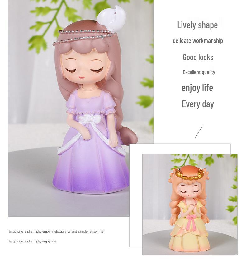 Fashionable Zodiac Ornaments: Hand-Painted Resin Figurines for Girls' Bedrooms