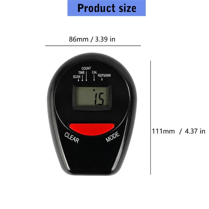 Affichage Compteur pour Machine d'Exercice LCD avec Modes Scan, Calories et Fréquence de Répétition, Données Lisibles en Intérieur et Commandes Frontales Claires