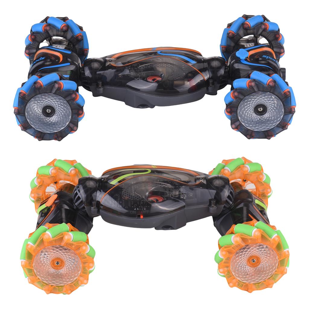 Машина на радиоуправлении, 2,4 ГГц 4WD Трюковая машина с управлением жестами и функцией распыления, подсветкой и музыкой, вращение на 360°