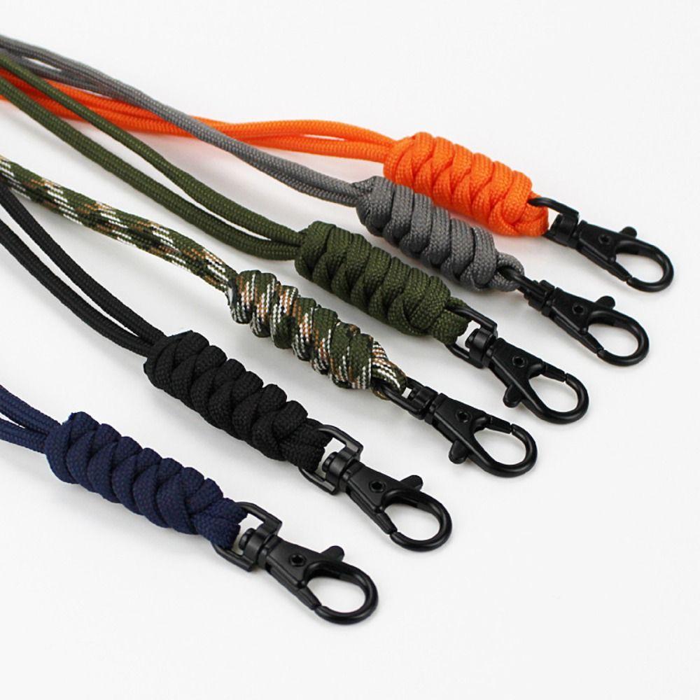 Rope Wrist Rope Paracord Lanyard Heavy Duty Lanyard Keychain Lanyard Braided Woven Keychain