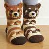 3D Вязаные носки с животными Теплые милые носки до середины голени Ручной вязки Кукла-животное Носки для дома Праздничный подарок на день рождения для женщин девочек