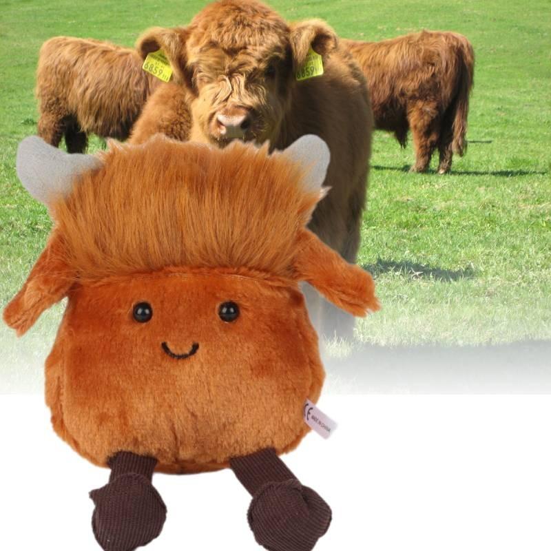 Soft And Cuddly Calf Carey Medium Plush Toy Adorable Highland Cow Stuffed Animal 17cm