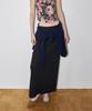 OVERDUEFLAIR Tension Stretch Maxi Skirt_Pearl Black