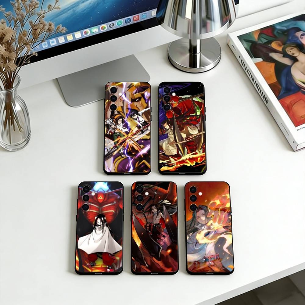Чехол для телефона Shaman King для Samsung Galaxy A73,A72,A71,A70,A53,A52,A51, Мягкий черный чехол