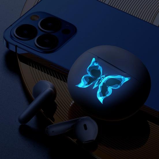 Синие наклейки на стену в виде бабочки Светятся в темноте со сверкающим эффектом Водонепроницаемые Легко наносятся Элегантные наклейки для украшения комнаты Сексуальная одежда для взрослых