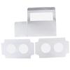 2 Hole Cupcake Box 25PCS Pack Cup Cake Window Face Boxes Display Muffin Wedding