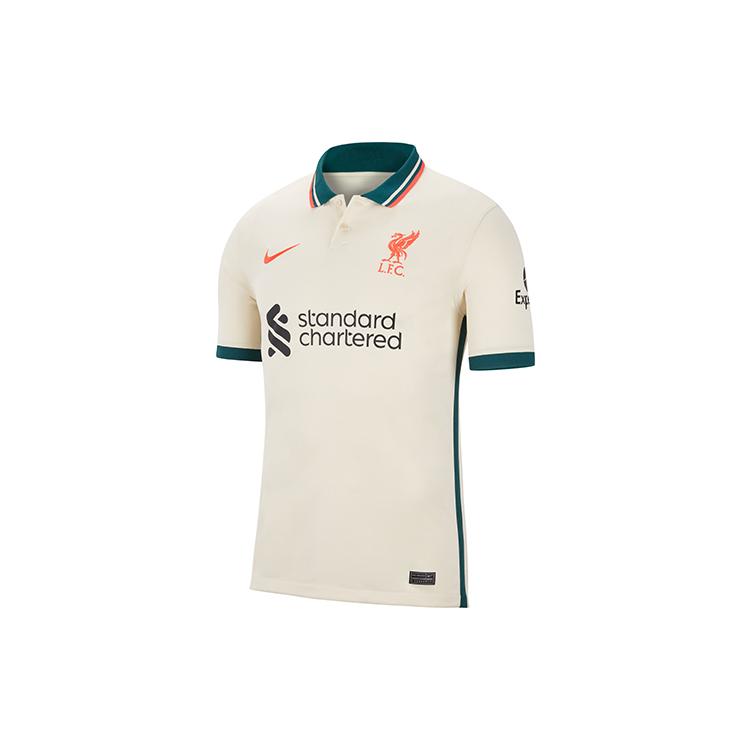 Nike Джерси Ливерпуля 2021/22 Dri-Fit Stadium Выездное Короткий рукав Бледно-слоновая кость DB2558-111
