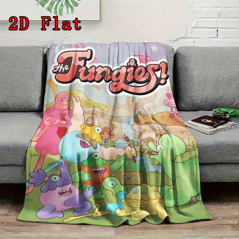 The Fungies 2D Flat Pattern Flannel Blanket High quality All Seasons Warmth and Comfort Perfect for Christmas Gifts.MMT0918624