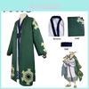 Костюм для косплея One Piece Roronoa Zoro Высококачественное кимоно-халат Полный костюм для Хэллоуина и тематических вечеринок