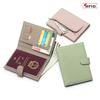 Новая кожаная Ультратонкая сумка для паспорта с RFID-защитой Многофункциональный кошелек Зажим для билетов Кошелек для паспорта и документов Сумка для хранения Женская