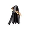 Bottega Veneta Mount Gold Chain Smooth Calfskin Envelope Shoulder Bag Medium Women shoulder bag Black 667398-V12J0-8425