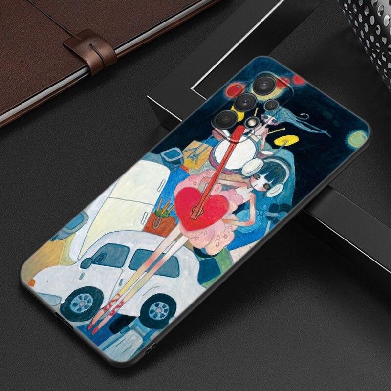 Чехол для телефона Aya takano для Samsung Galaxy A12 A22 A31 A32 A50 A51 A70 A71 A72 A11 A21S A02S A10S A20S A30S A52 S 5G черный чехол