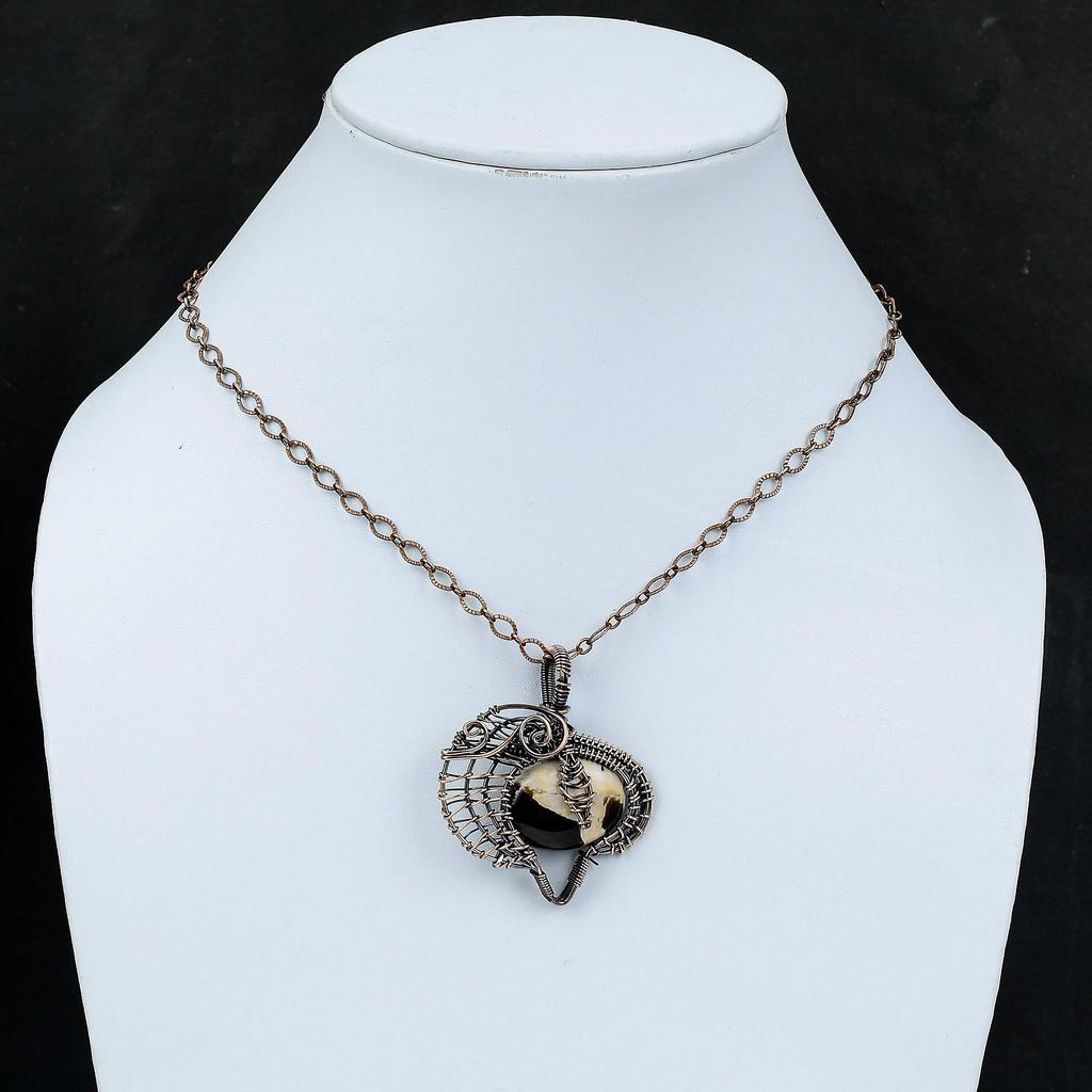 Подвеска из арахисового дерева, яшмы, медная проволочная обертка, ювелирные изделия ручной работы, медная проволочная обертка, проволочный дизайн, ювелирные изделия, подарок для женщин, ювелирные изделия из драгоценных камней