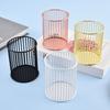 yangyizhi Metal Pen Holder, Nordic Desk Organizer for Makeup Brushes, Anti-Rust Multifunctional Storage Basket Pencils Office Supplies
