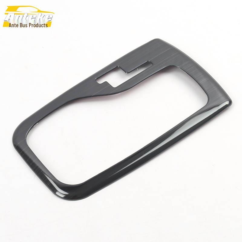 Cavalier Shift Lever & Cup Holder Glitter Sticker: Stainless Steel Console Decoration Accessories