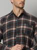 Bigreams Мужская фланелевая рубашка в клетку из 100% хлопка, окрашенная в пряжу, для рубашки с длинным рукавом