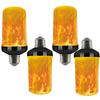 LED Flame Light Bulbs, 3W, E26 Base, 1500K, Flame Effect, Four Modes, Flickering Flame Candle Bulbs, Flame Lamps, Warm Light, Atmosphere, Decorative